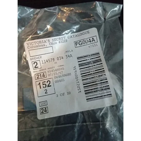 (#13) Victoria's Secret Bra Vintage Razor Back Ashley Coral Floral 34A Underwire - Picture 7 of 8